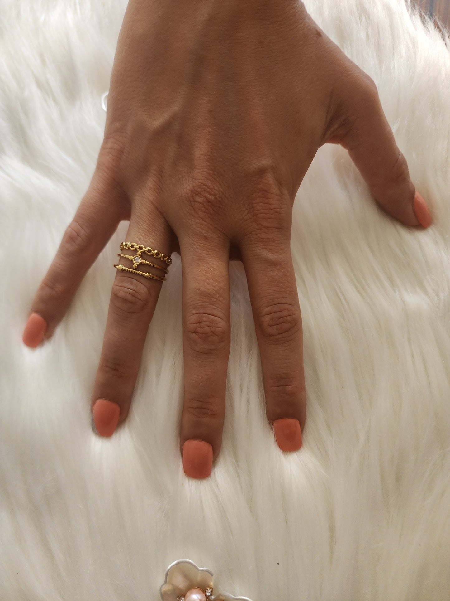 Bague Tessa en Acier Inoxydable Doré