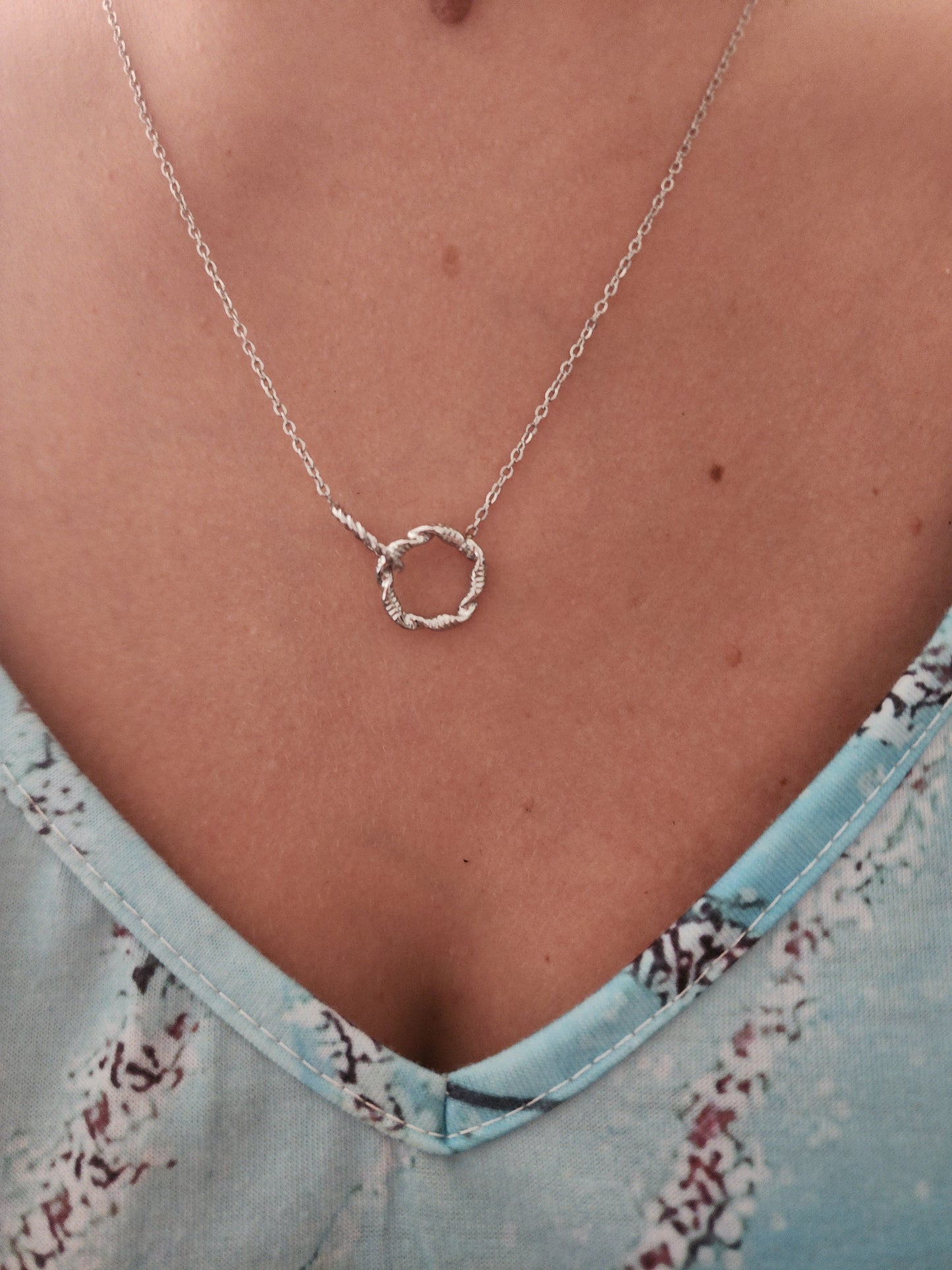 Collier Zora en acier inoxydable argenté