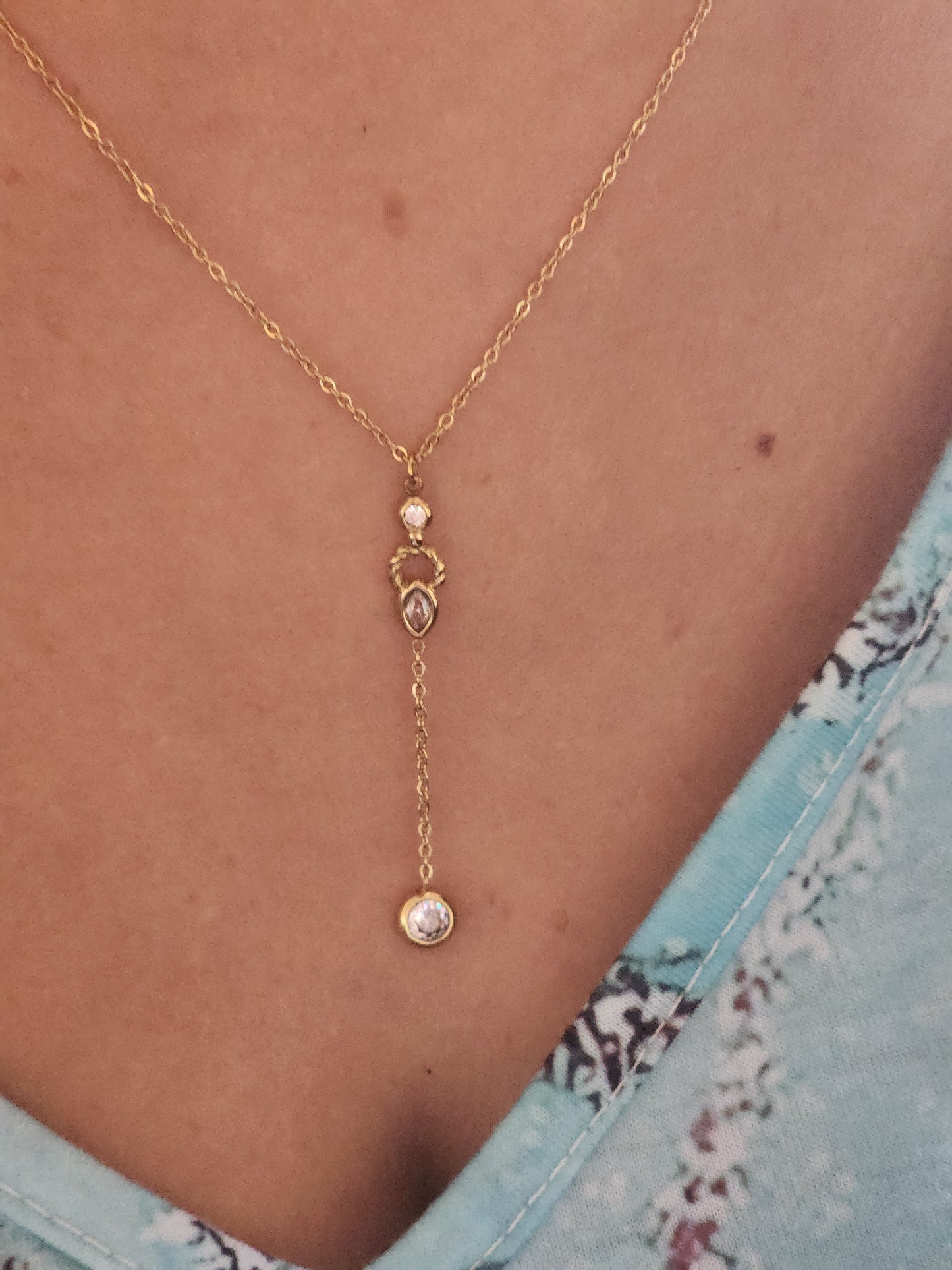 Collier Camila en acier inoxydable doré
