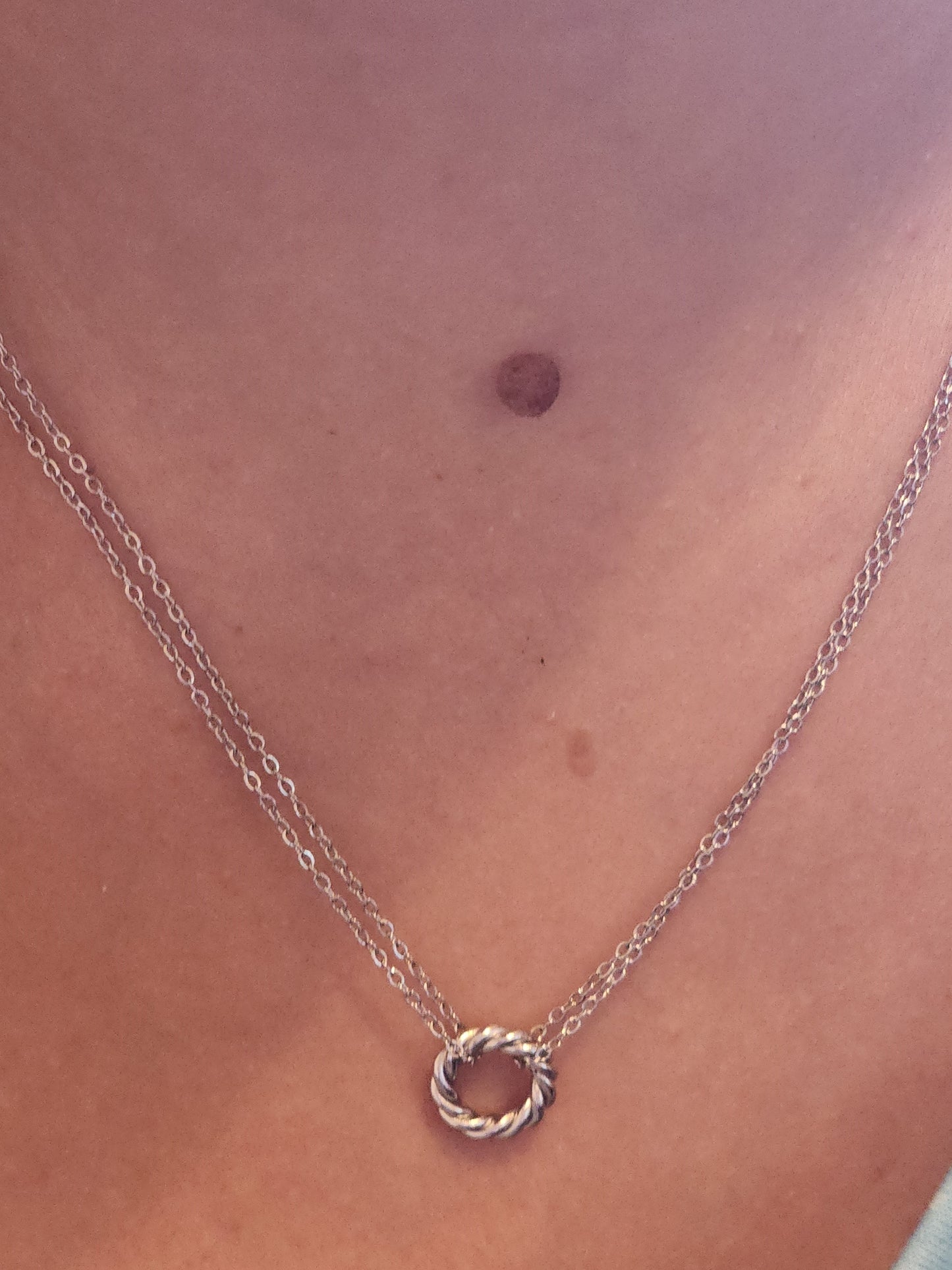 Collier Mina en acier inoxydable argenté