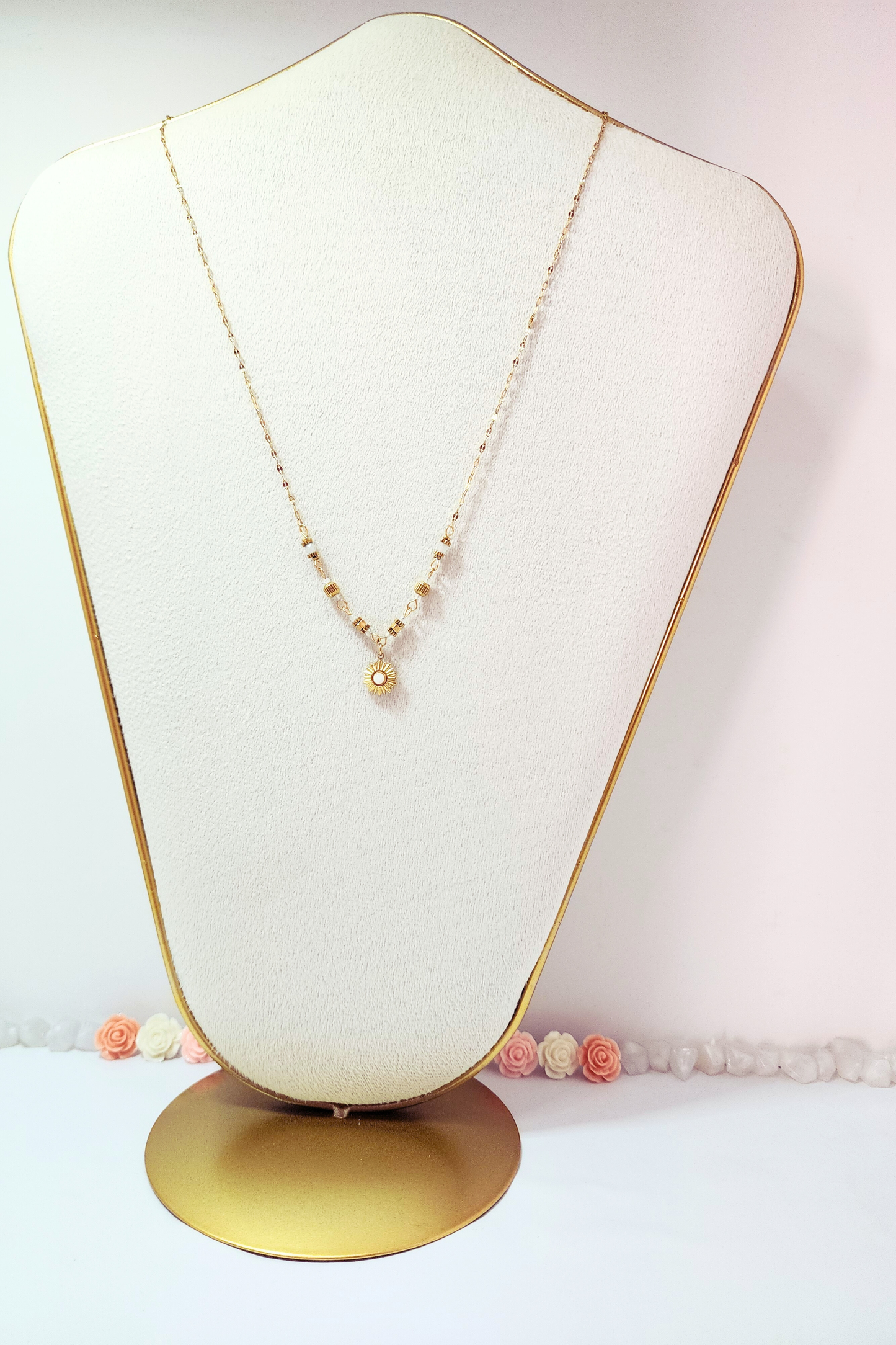 Collier Ophélia en acier inoxydable doré