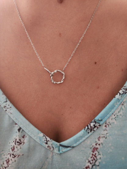 Collier Zora en acier inoxydable argenté