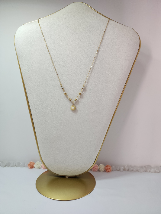 Collier Ophélia en acier inoxydable doré