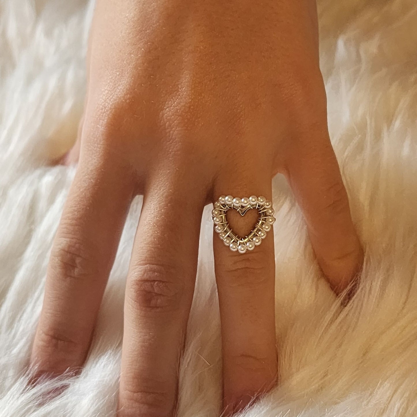 Bague Perla en Acier Inoxydable Doré ou Argenté